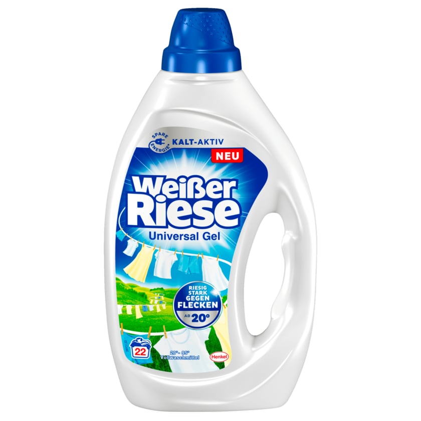 Weißer Riese Vollwaschmittel Gel 990ml, 22WL