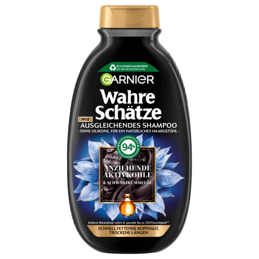 Garnier Wahre Schätze Shampoo anziehende Aktivkohle 250ml