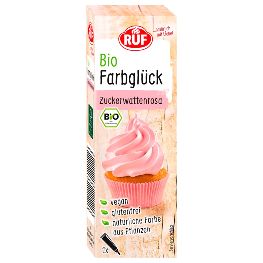 Ruf Bio Farbglück Zuckerwattenrosa vegan 25g