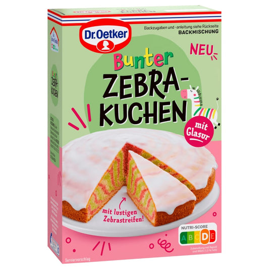 Dr. Oetker Bunter Zebrakuchen Backmischung 515g