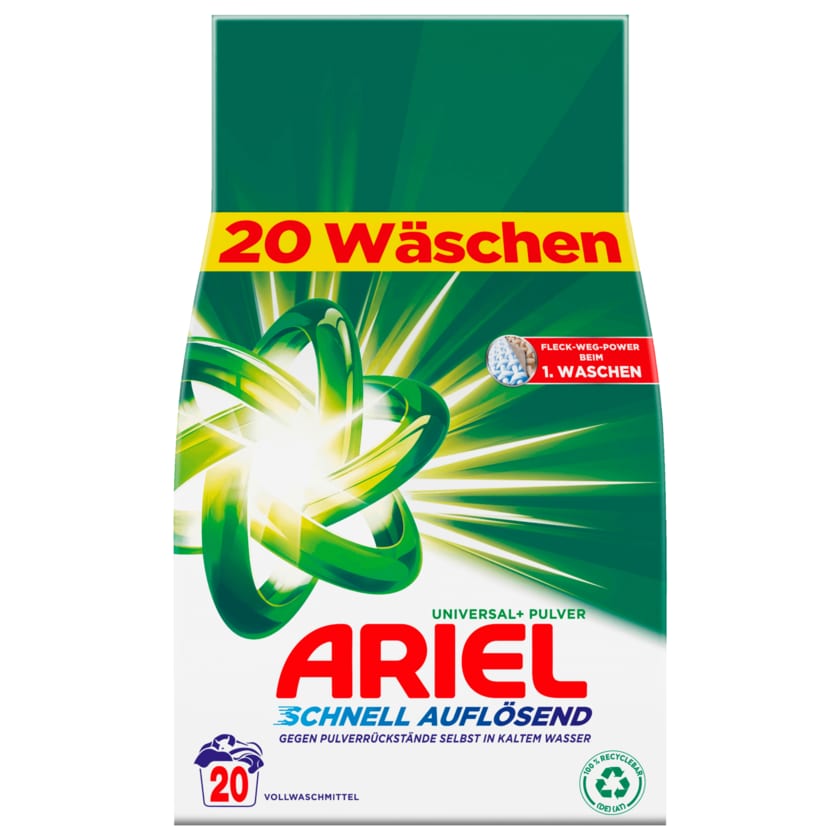 Ariel Vollwaschmittel Pulver 1,2kg 20WL