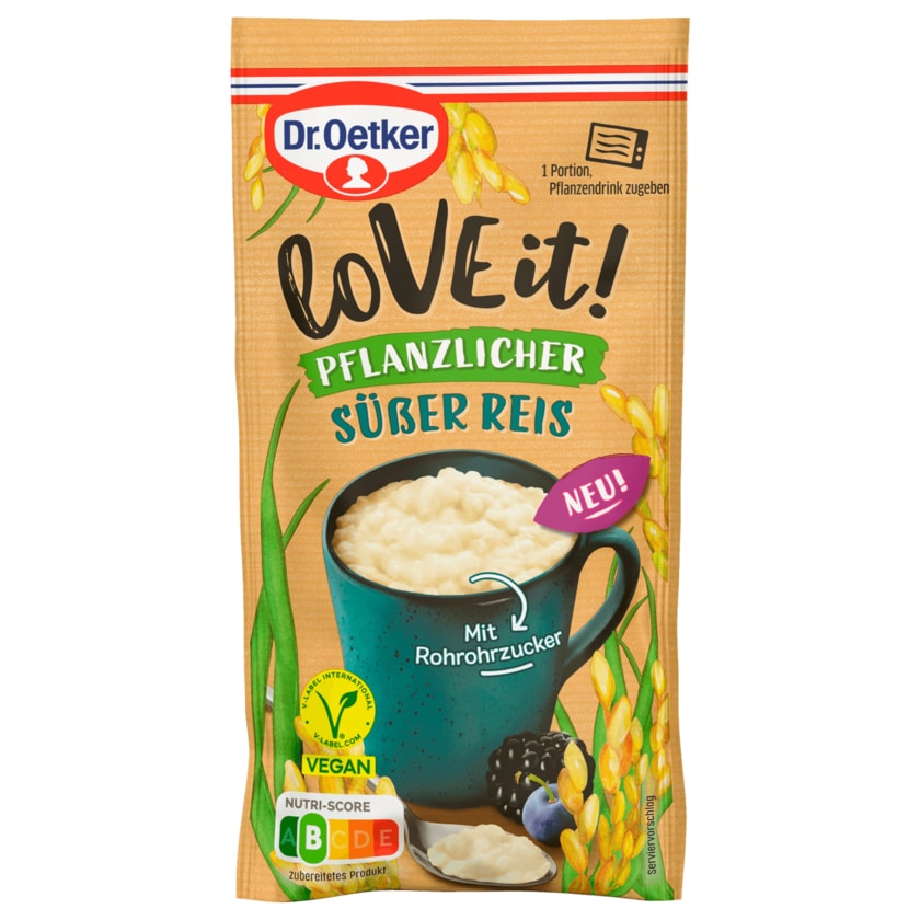 Dr. Oetker LoVE it! Süßer Reis vegan 51g