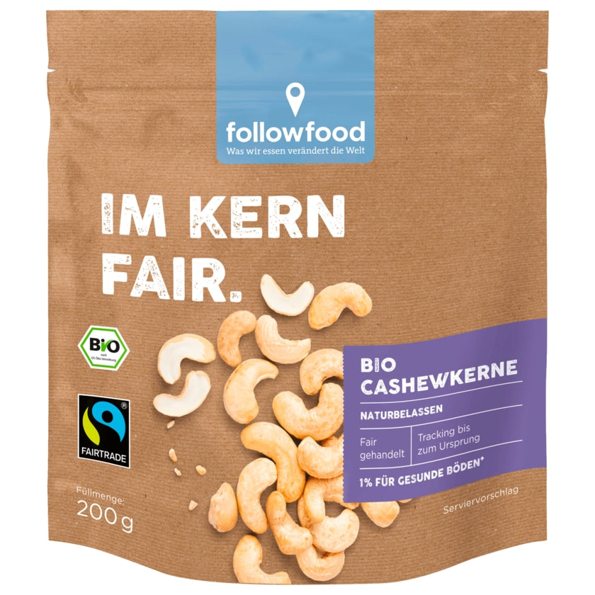 Followfood Bio Cashewkerne 200g