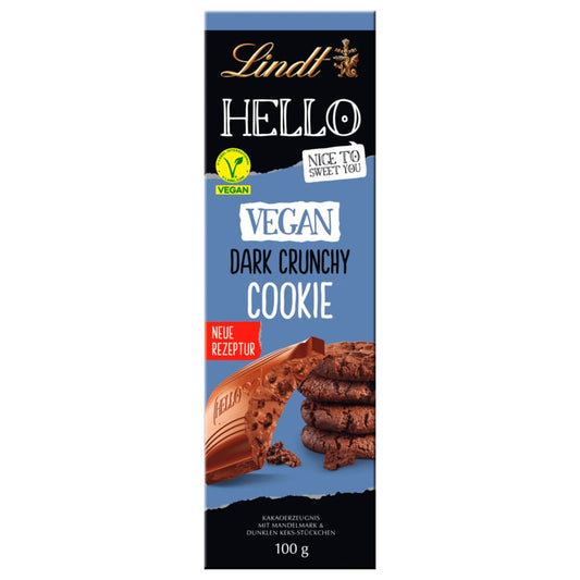 Lindt Hello Dark Crunchy Cookie vegan 100g