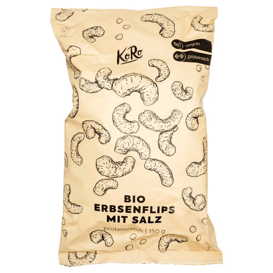 KoRo Bio Erbsenflips gesalzen vegan 150g