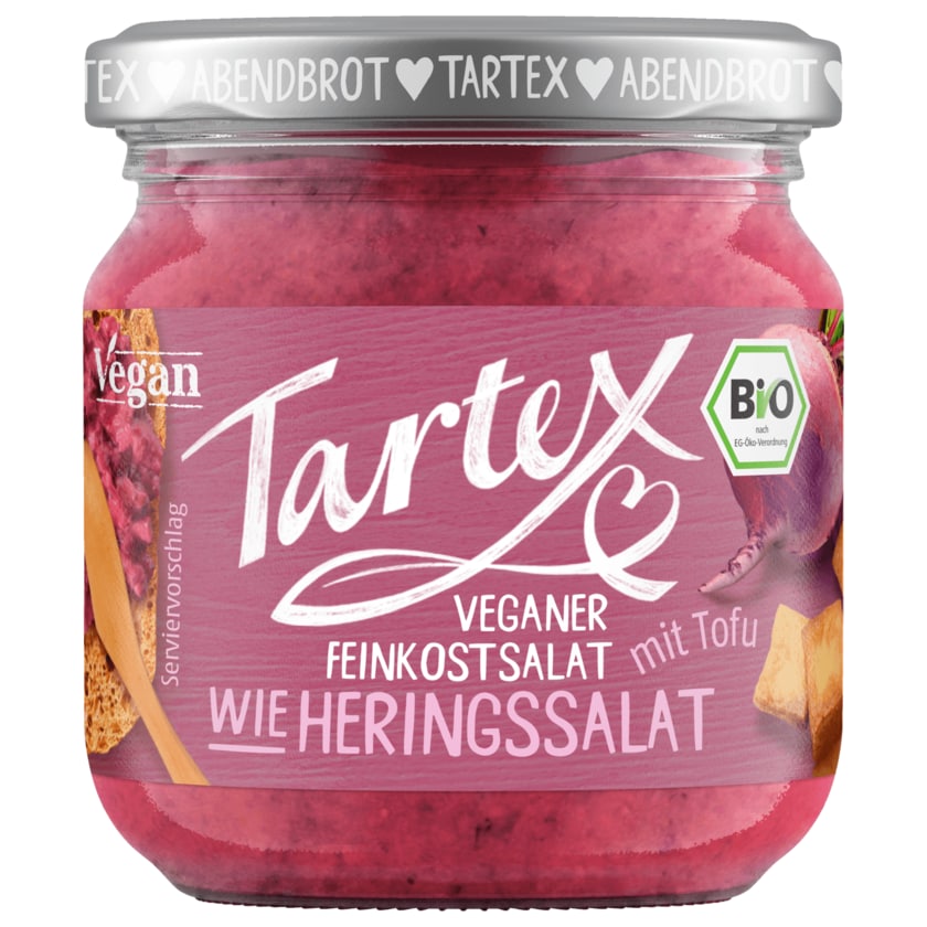 Tartex Bio Feinkostsalat wie Hering vegan 165g