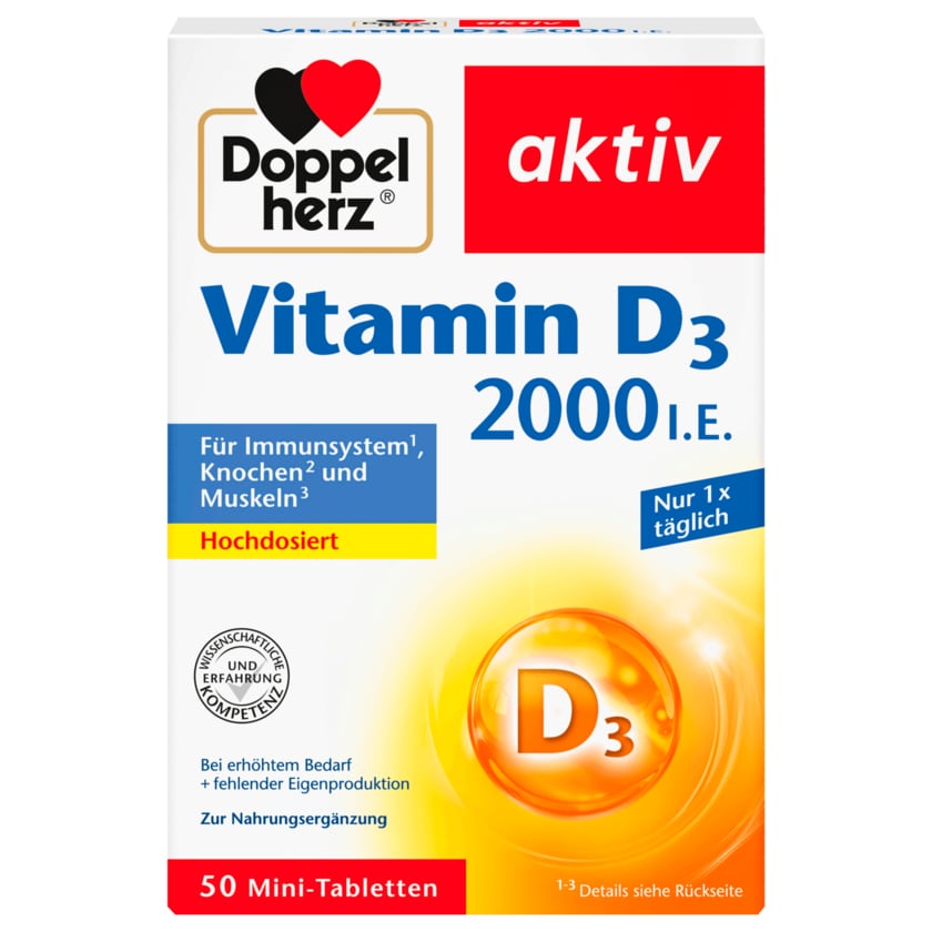 Doppelherz Vitamin D3 50 Tabletten