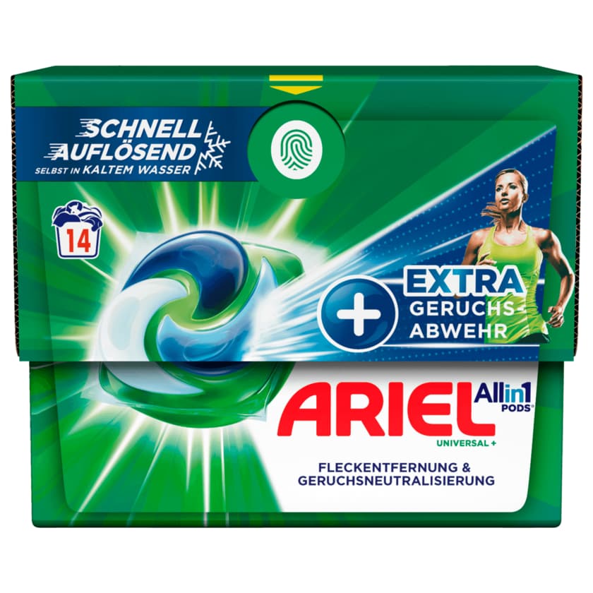 Ariel Universalwaschmittel + Extra Geruchsabwehr All-in-1 Pods 299,6g, 14WL