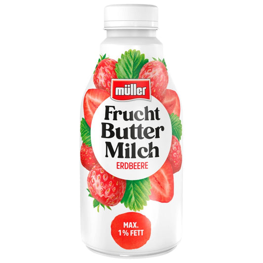 Müller Fruchtbuttermilch Erdbeere 500g