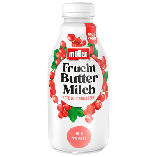 Müller Fruchtbuttermilch Rote Johannisbeere 500g