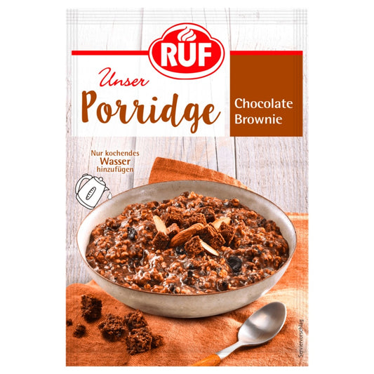 Ruf Unser Porridge Chocolate Brownie 65g