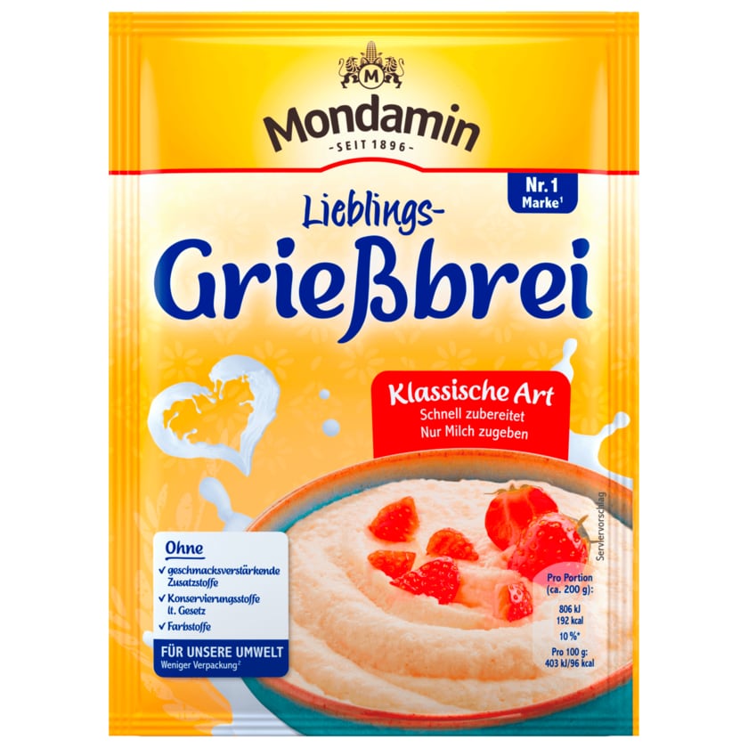 Mondamin Grießbrei Klassische Art 500ml