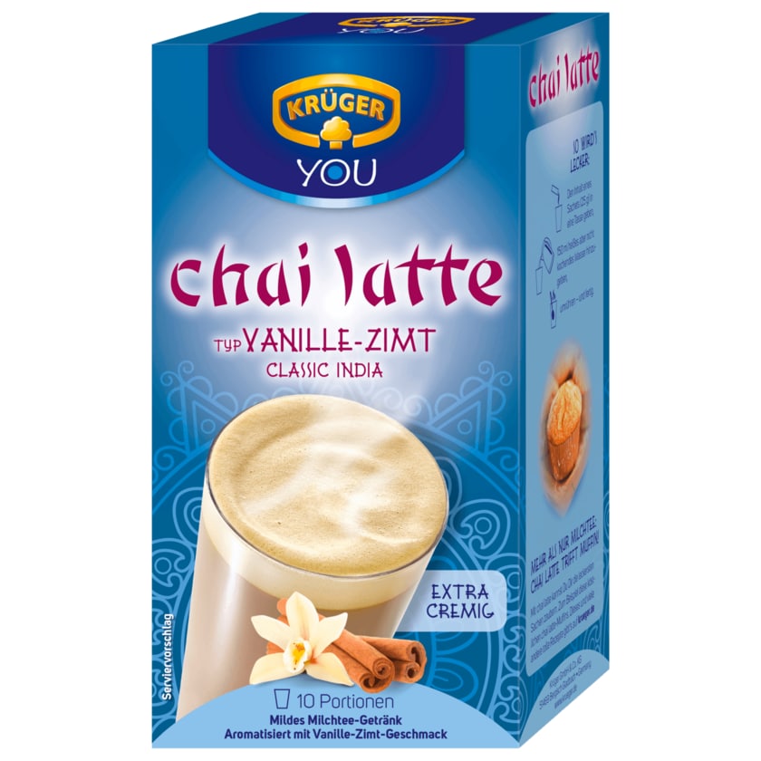 Krüger Chai Latte Classic India 250g,, 10 Beutel