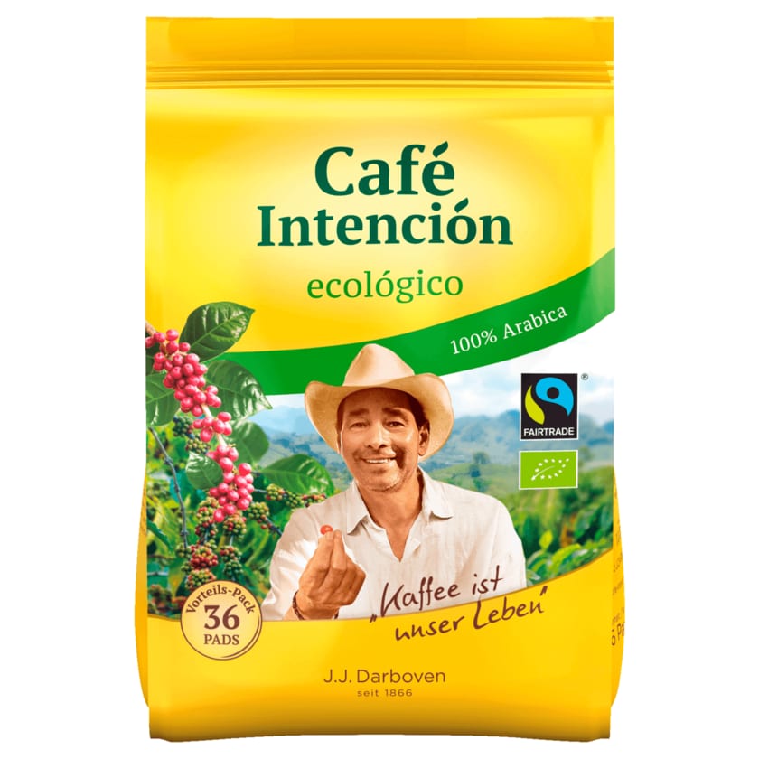 Café Intención Bio Kaffeepads 252g, 36 Pads