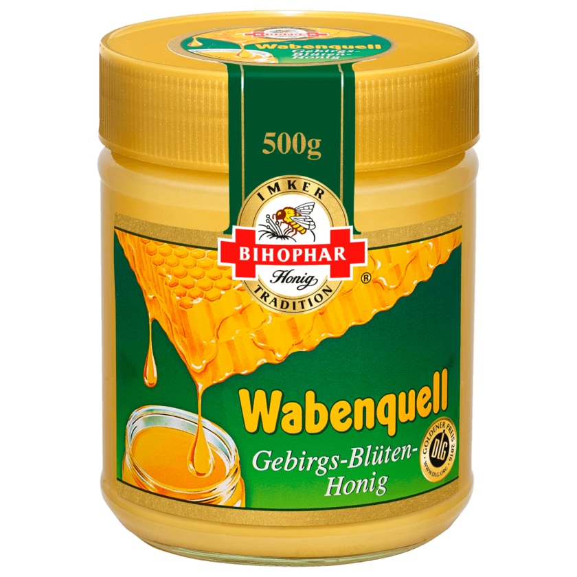 Bihophar Wabenquell Gebirgsblüten-Honig 500g