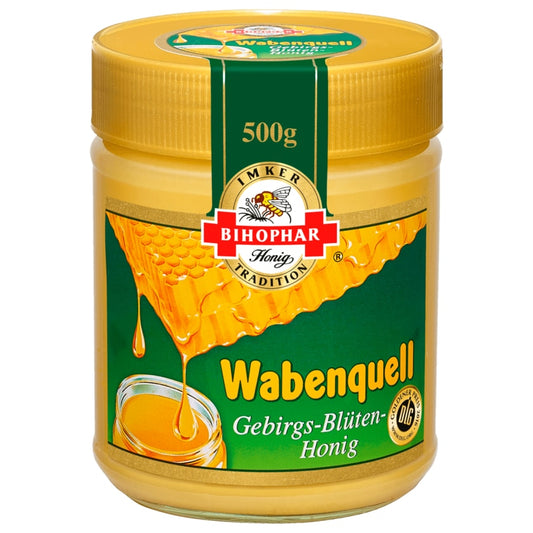 Bihophar Wabenquell Gebirgsblüten-Honig 500g