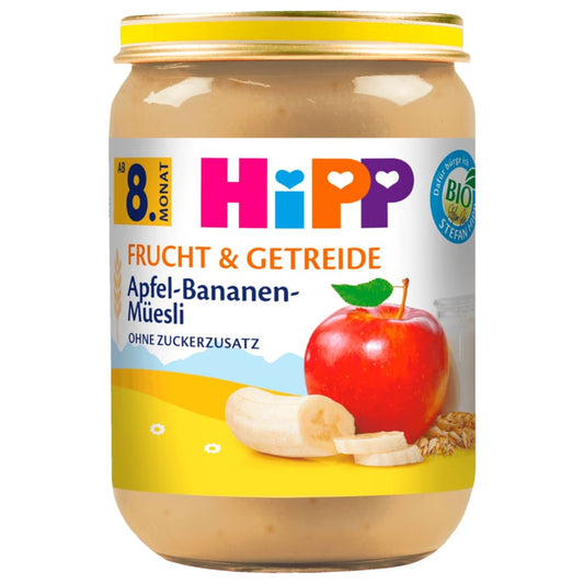 Hipp Frucht & Getreide Bio Apfel-Bananen-Müsli 190g