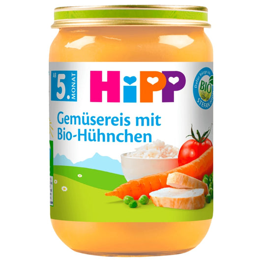 Hipp Gemüsereis mit Bio-Hühnchen 190g