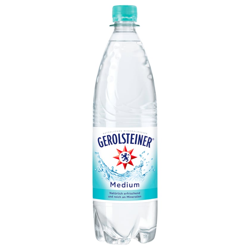 Gerolsteiner Medium 1l (inkl. 0,25€ Pfand)