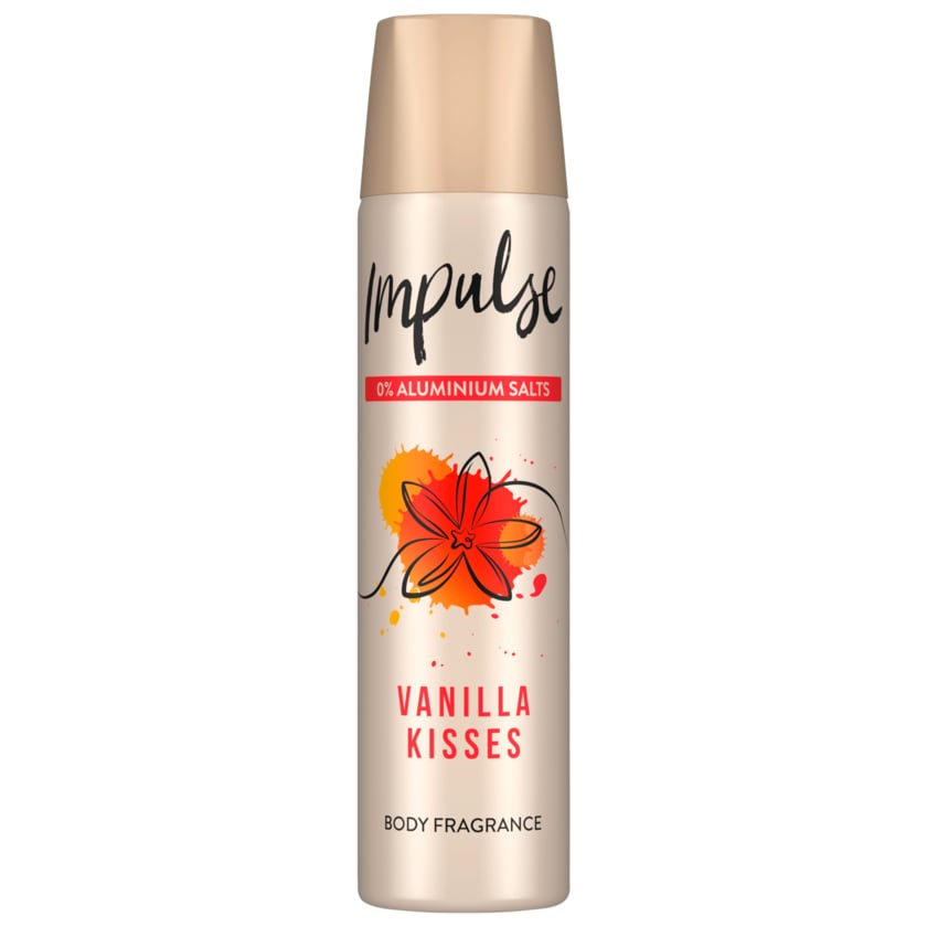 Impulse Deospray Vanilla Kisses ohne Aluminium 75ml