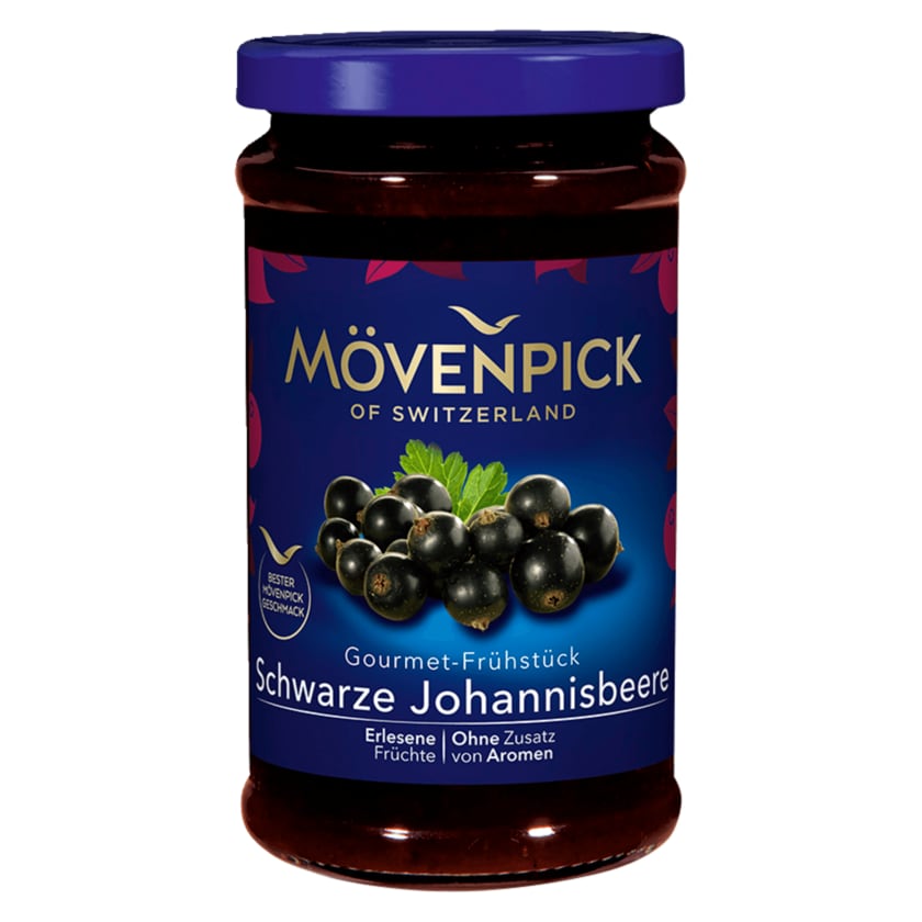 Mövenpick Gourmet-Frühstück Schwarze Johannisbeeren Fruchtaufstrich 250g