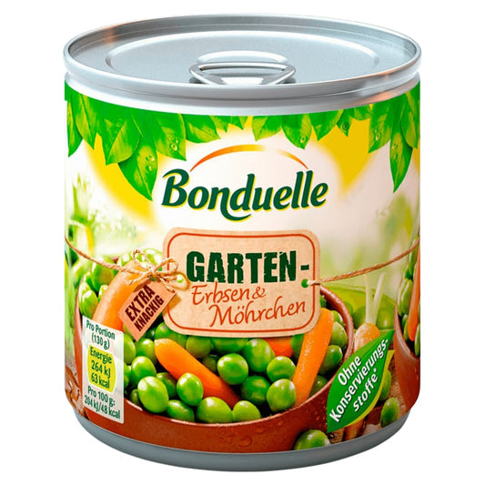 Bonduelle Garten-Erbsen mit Möhrchen 265g